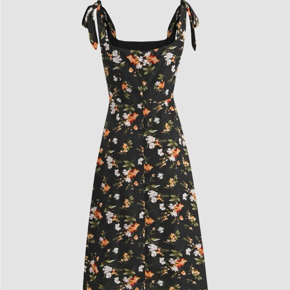 Cider Black Floral Maxi Dress - Picture 2 of 5